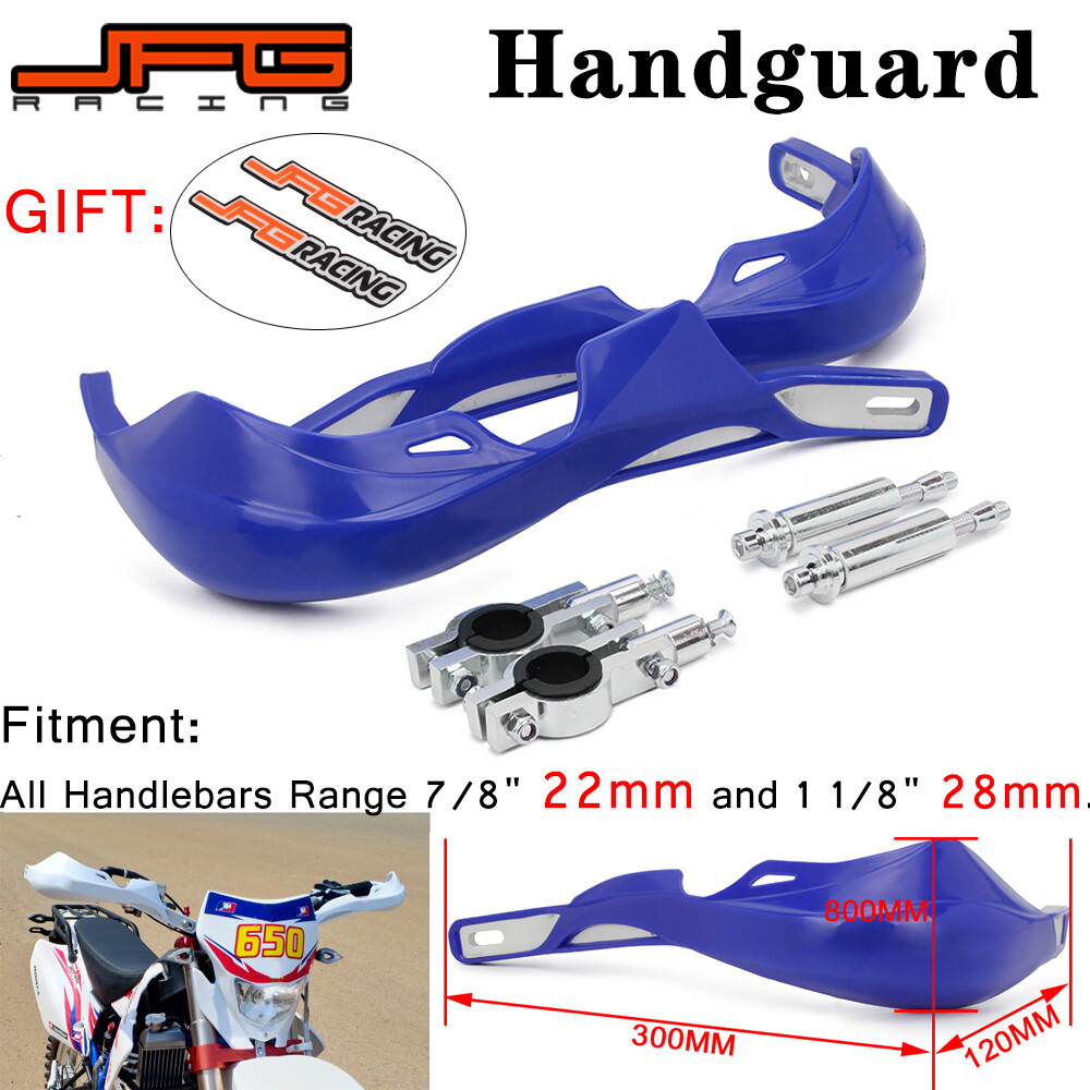 Jfg racing bảo vệ tay lái xe máy màu xanh 22mm 28mm handguards tay guards bảo vệ phổ tay lái, dành cho crf yzf ktm rmz phụ kiện xe mô tô địa hình