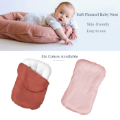 Flannelle Cotton Portable Baby Nest Lounger with Washable Cover