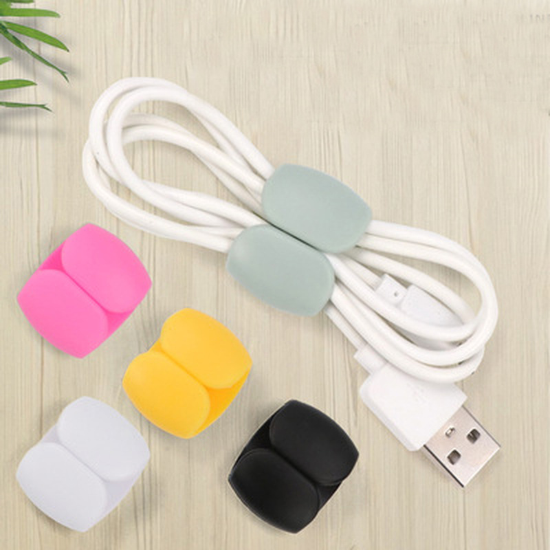 Khóa đựng bộ kẹp giữ dây cáp quản lý cáp PC cho cáp tai nghe/Cáp sạc/dây nguồn