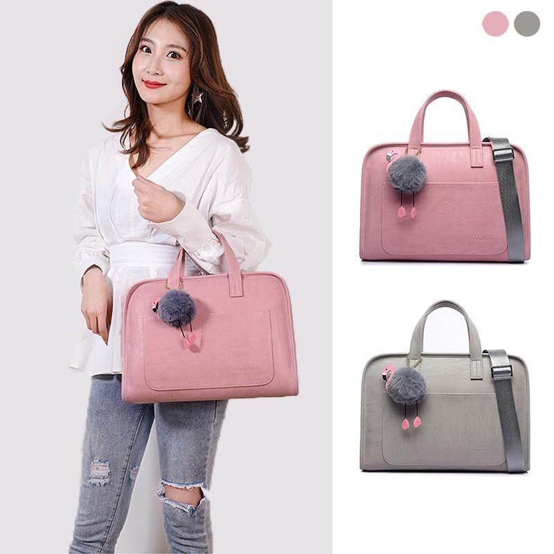 Thời Trang Nữ Da PU Đựng Laptop Cho Công Suất Lớn Túi Laptop Túi Cho Máy Tính Xách Tay Túi Cầm Tay Đeo Vai 12 13.3 14 15.4 15.6 Inch