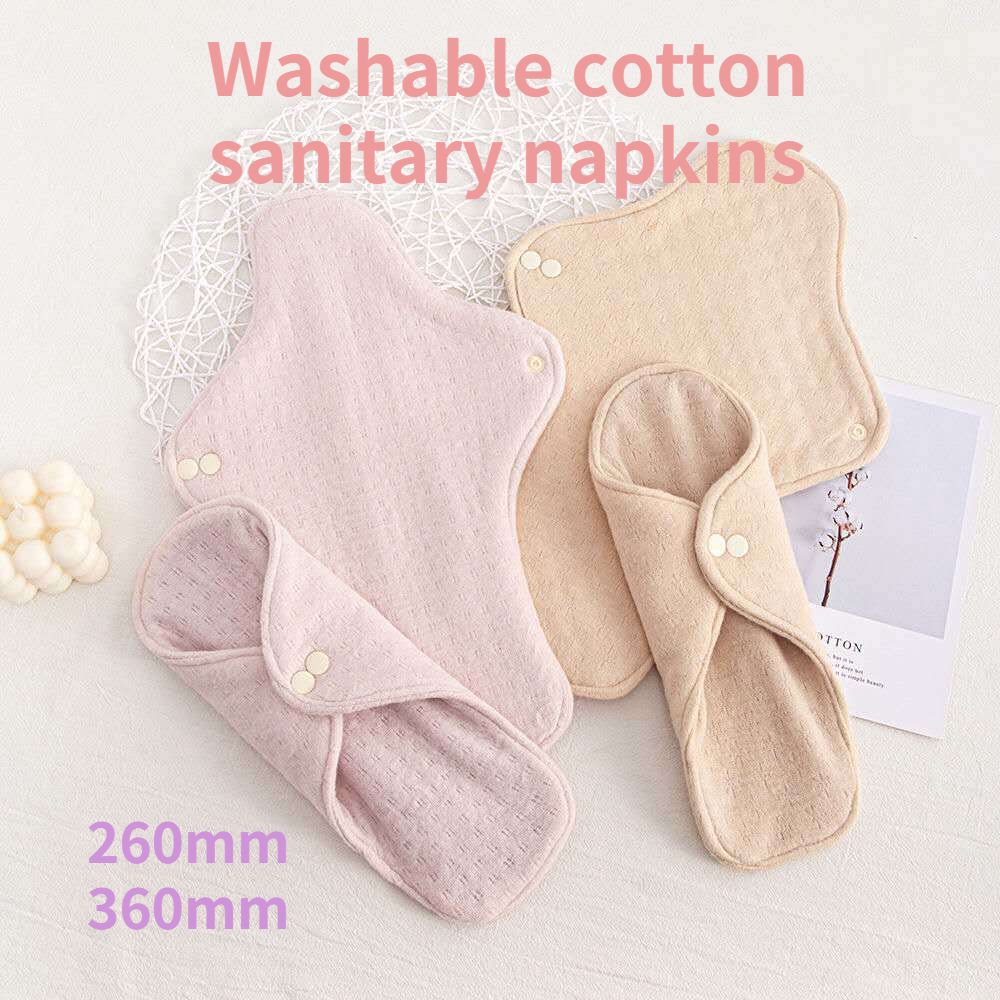 1 pcs washable pure cotton ladies sanitary napkin breathable waterproof