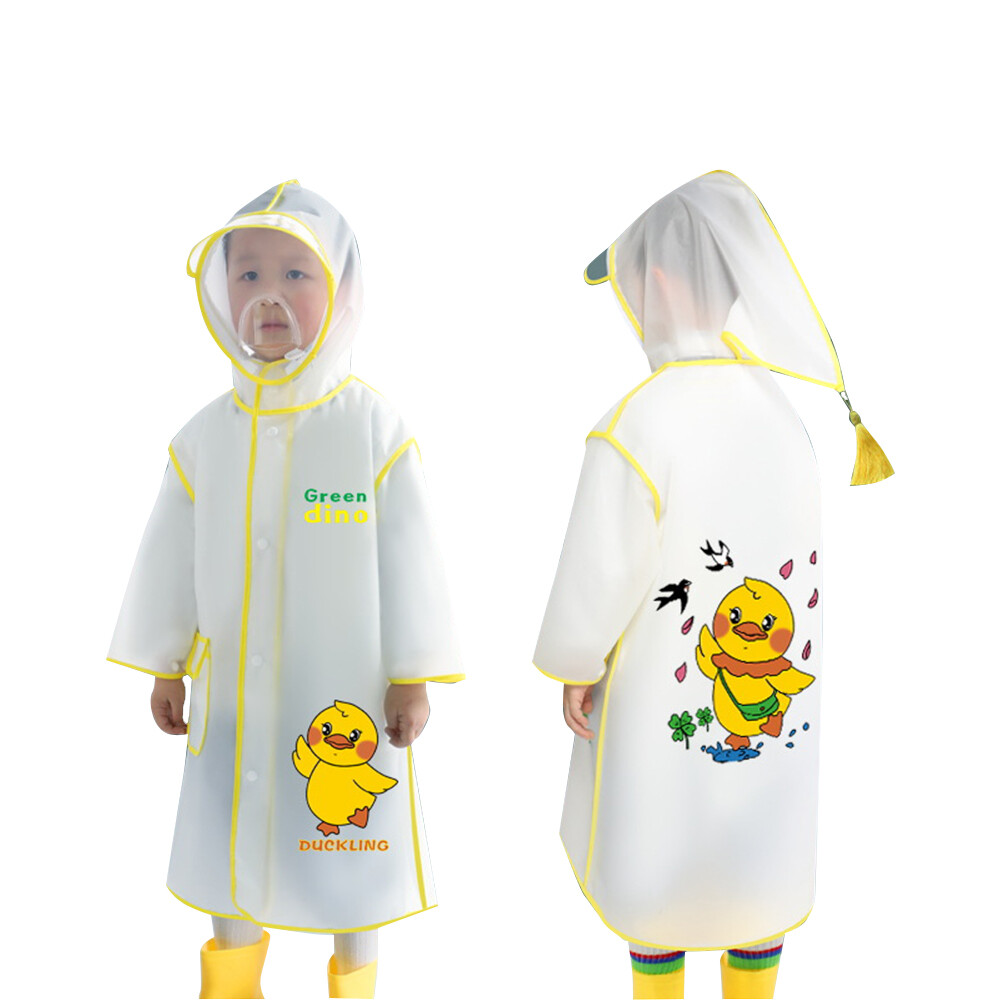 Ấm Thế Giới Trẻ Em Áo Mưa Dễ Thương Khủng Long Gấu Phim Hoạt Hình In Ấn Poncho Với Có Thể Tháo Rời Không Thấm Nước Bảo Vệ Mặt Nạ Cho Bé Trai Girls【Ready Stock】
