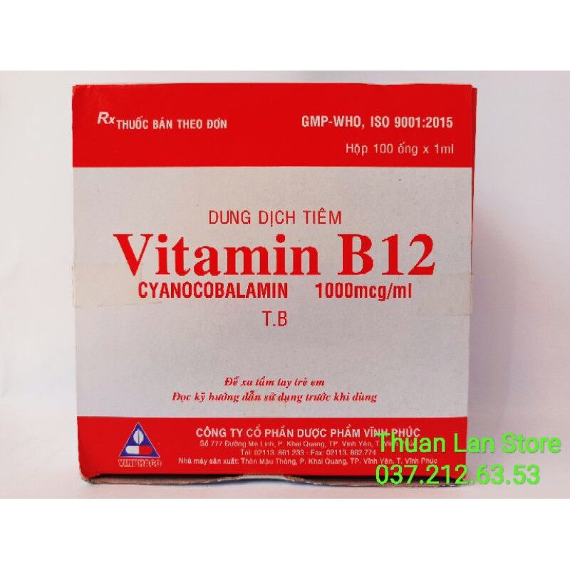 Set 10 Ống Vitamin B12 Giải Độc Cho Cây Trồng ống 1ml