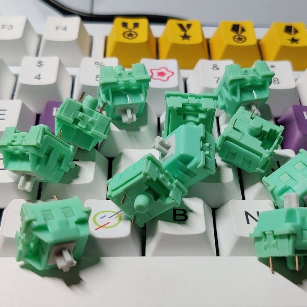 Công tắc bàn phím ktt cabbage tofu mahjong sound 52g lò xo mở rộng phụ kiện bàn phím cơ bôi trơn nhà máy