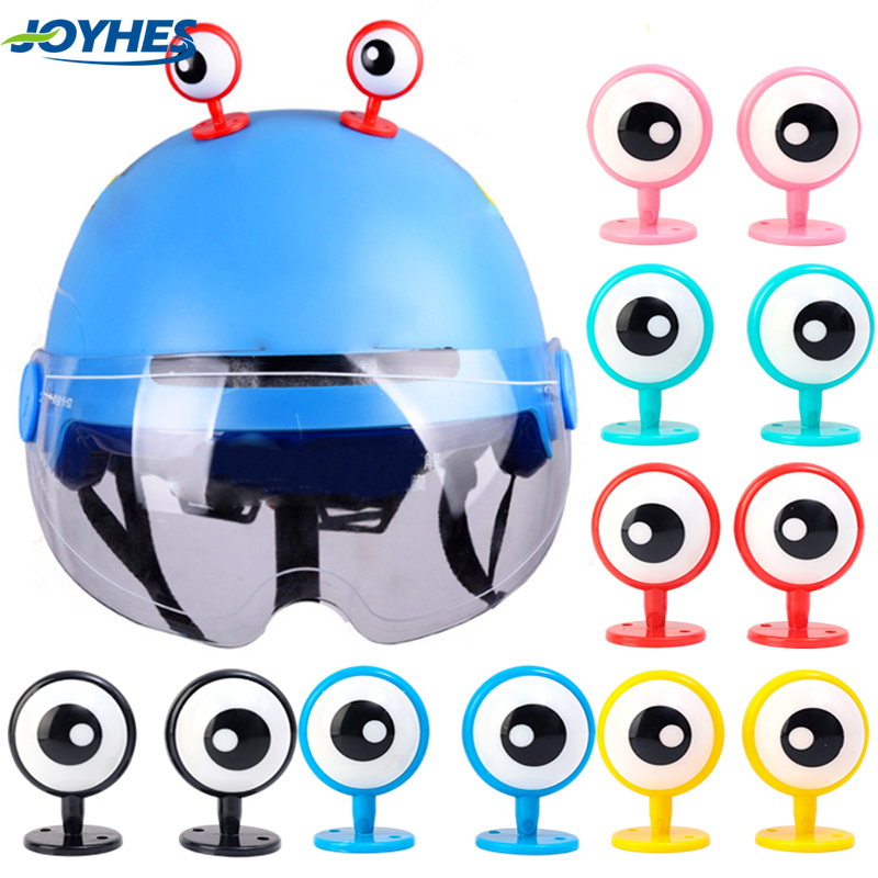 1Pair Cute Helmet Decorative Funny Eyes Helmet Styling Strong Adhesive