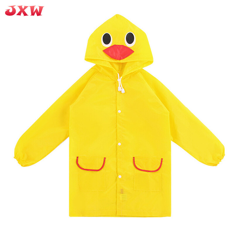 JiangXiaoWu เสื้อกันฝนเด็กสัตว์สไตล์เด็กเสื้อกันฝนกันน้ำ Rainwear Unisex การ์ตูนเสื้อกันฝนเด็ก