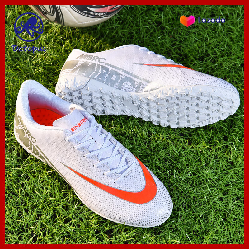 BẠCH TUỘC (35-45) Giày Bóng Đá, Móng Tay Gãy Cho Người Lớn Nam Giày Tập Luyện Messi Assassin Thoáng Khí Chống Trượt Gai FG Giày Thể Thao Cỏ Nhân Tạo Có Đệm Cristiano Ronaldo Cho Trẻ Em Nữ