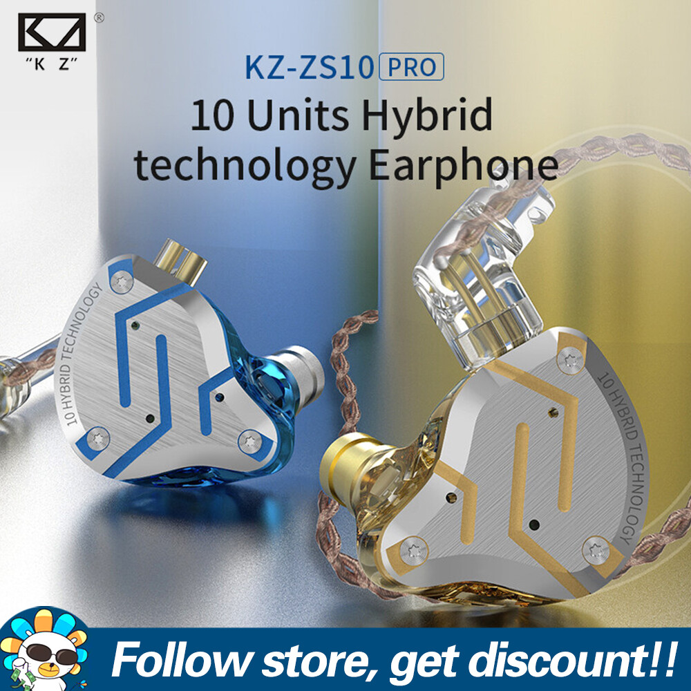 Kz zs10 pro tai nghe 4ba + 1dd nhét tai hỗn hợp earbuds dàn hi-fi trầm âm nhạc iem headphone chạy thể thao điện tử tai nghe có dây noice hủy bỏ tai nghe có dây 2pin detechable cáp dj màn hình cho điện thoại thông minh mp3 mp4 người chơi máy tính bảng máy
