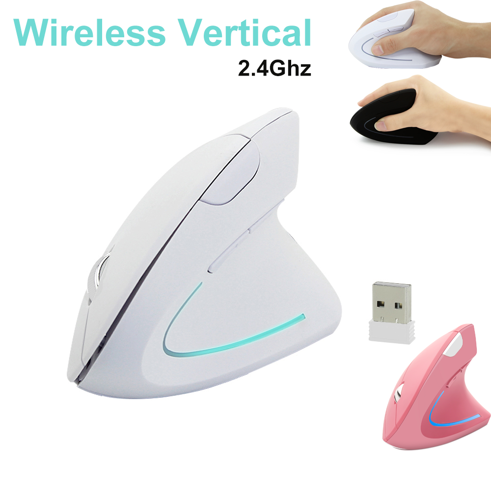 Chuột chơi game dọc không dây chuột máy tính usb chuột thẳng đứng để bàn tiện dụng chuột 6 nút 1600dpi cho máy tính xách tay máy tính xách tay văn phòng