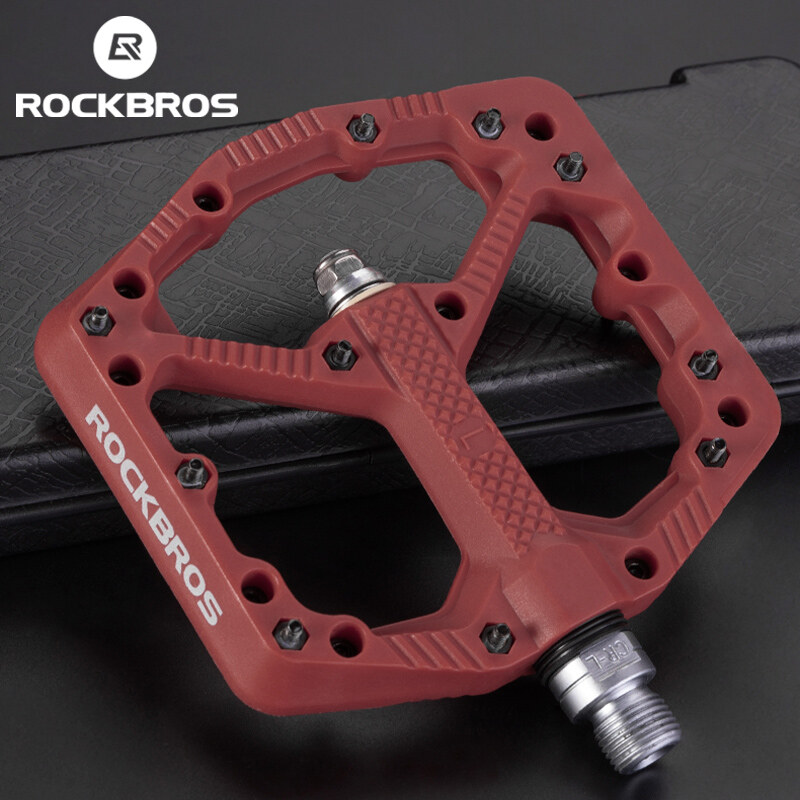 ROCKRBOS Bàn Đạp Xe Đạp Leo Núi Bàn Đạp MTB Phẳng Bàn Đạp Xe Đạp Sợi Nylon Nhẹ Dành Cho Xe Đạp Leo Núi Đường Trường BMX