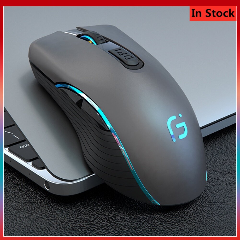 Wireless Bluetooth Mouse Charging Laptop Desktop Silent Silent Silent Game Office Rechargeable Wireless Silent Colorful LED Mice Optical Home Office Gaming Mouse