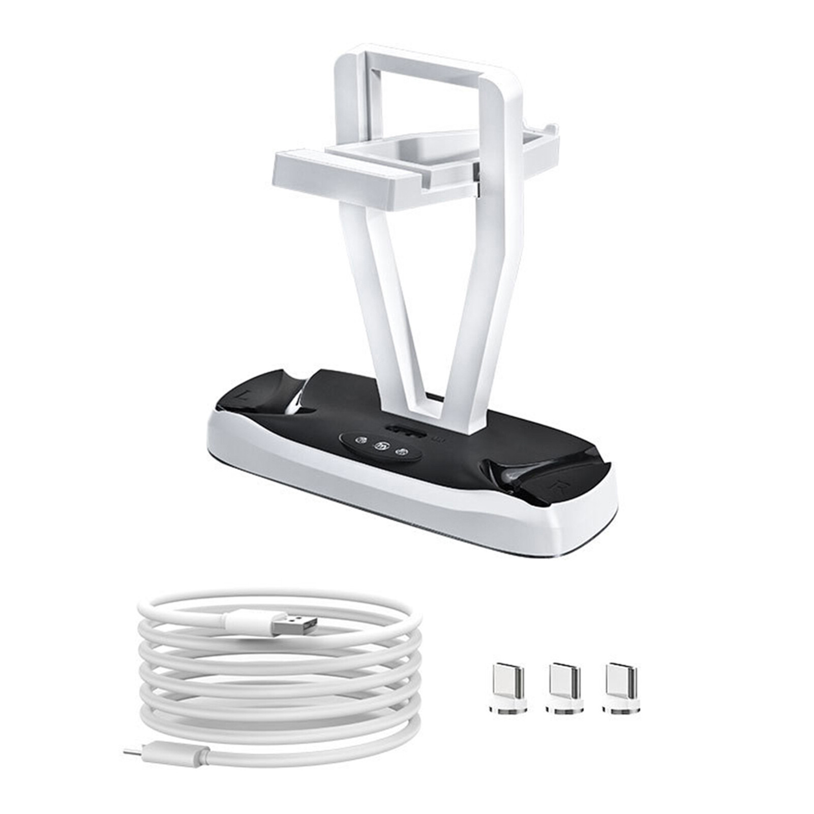 LM Charging Dock Station Multifunctional Storage Brackets Colourful Breathing Light Controller Storage Rack for PS5/PS VR2 Practical Joystick Charging ราคา 798 บาท*ส่งฟรี