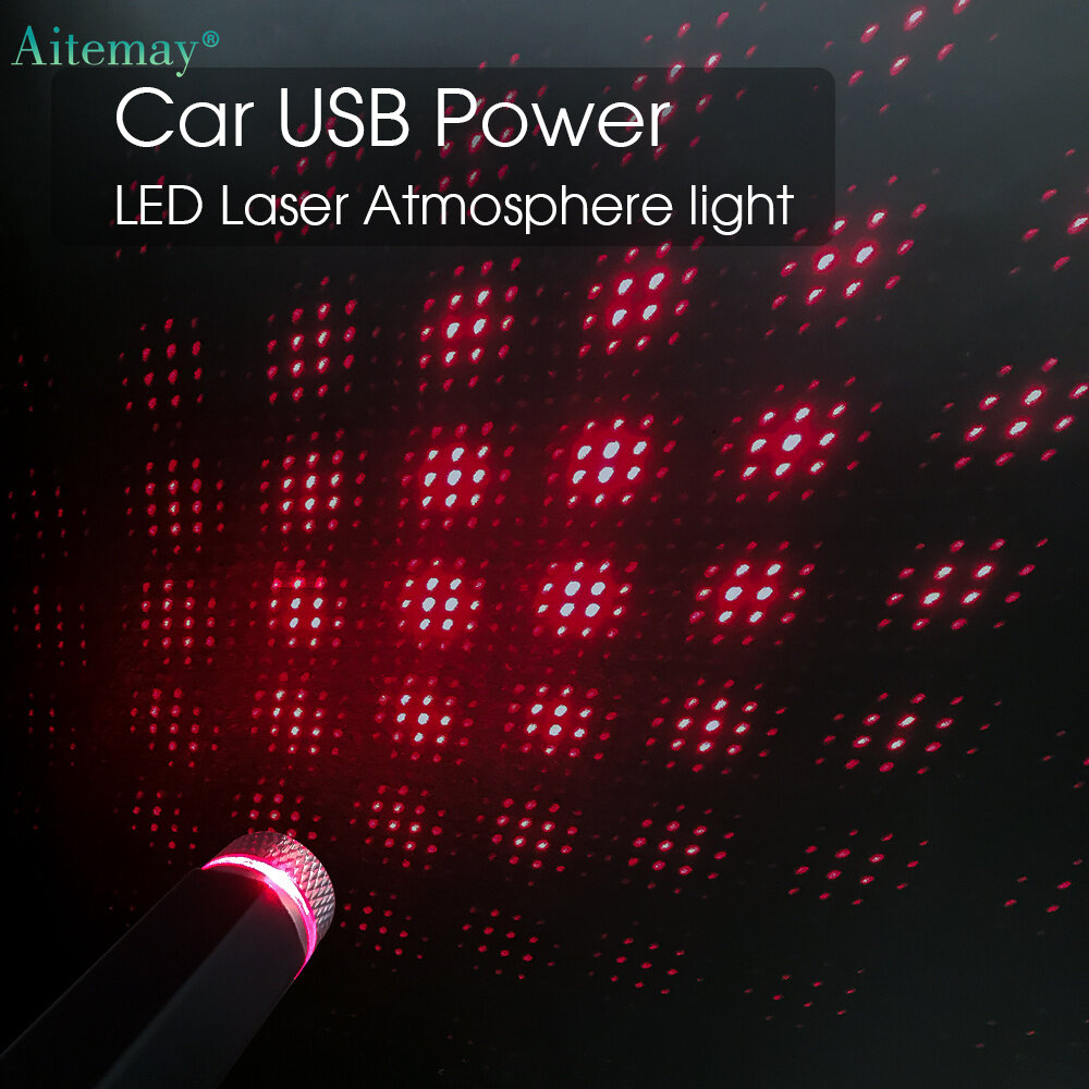 Aitemay Đèn LED USB Đèn thân xe mui xe đèn sao tự động Trần Đèn Chiếu