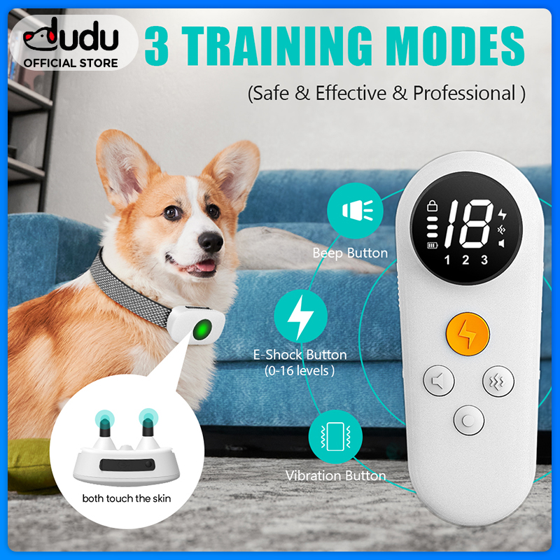 DUDU Pet Anti Barking Training Collar Smart Excessive Barking Corrector Stop Barking Collar for Small Medium Large Dogs ราคา 2,557 บาท*ส่งฟรี