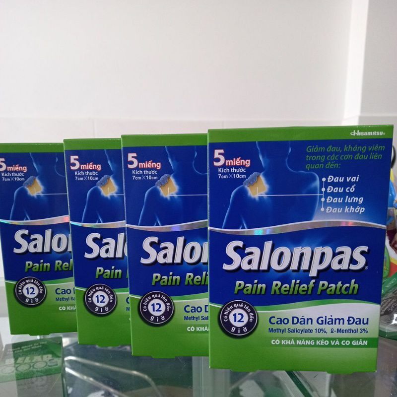 Hộp 5 miếng salonpas pain relief patch