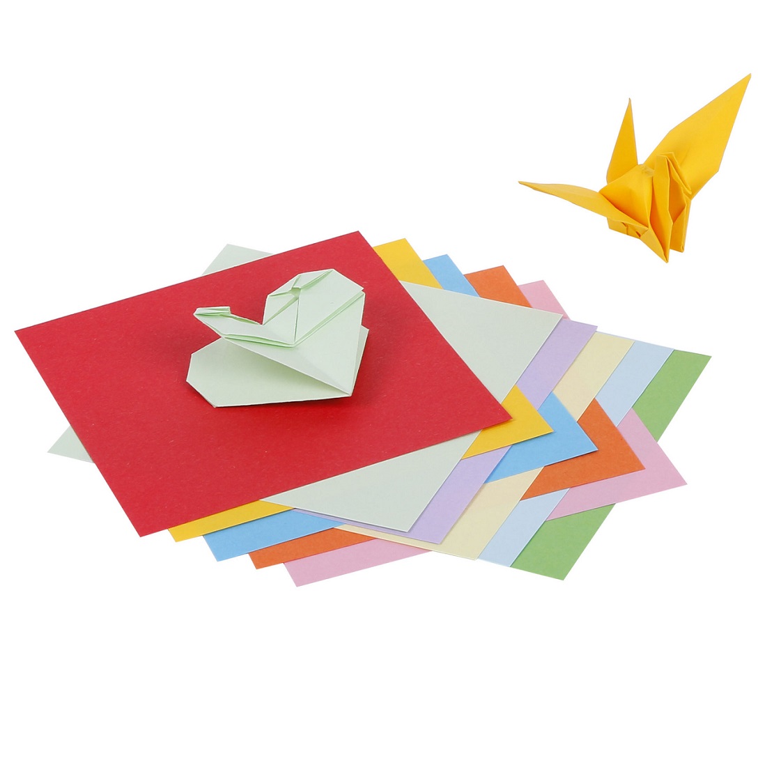 100 tờ giấy hai mặt 25x25cm in 10 màu giấy thủ công tự làm cho học sinh trẻ em tại nhà giấy origami thủ công nghệ thuật, 1202