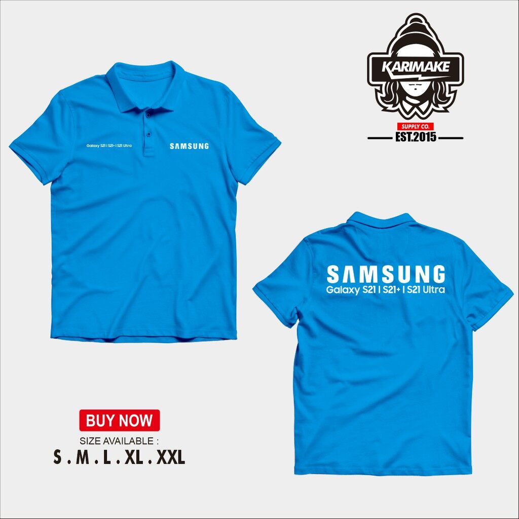 เสื้อโปโลแขนสั้นเสื้อ Samsung Galaxy S21 S21 Plus S21เสื้อยืด Ultra Distro - Karimake