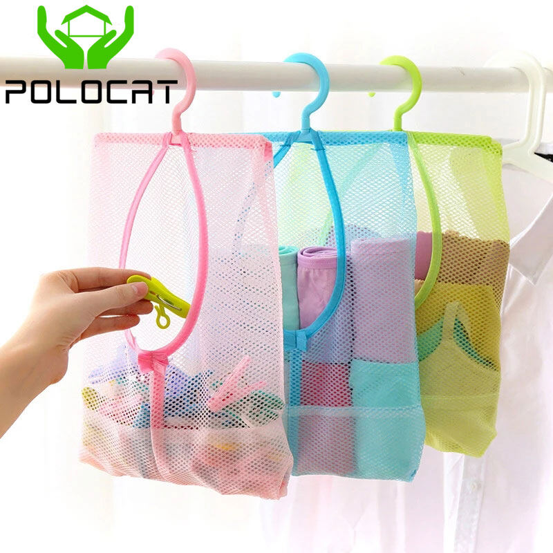 Túi đựng đồ treo đa năng polocat, túi lưới kẹp, túi treo nhà bếp và phòng tắm, túi lưới đựng đồ