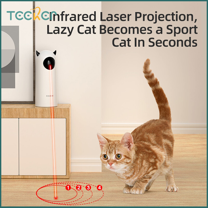 Teeker Pet Electronic Cat Toy Automatic Cat Teasing Interactive Smart LED Laser Handheld Toy For Dog ราคา 741 บาท*ส่งฟรี