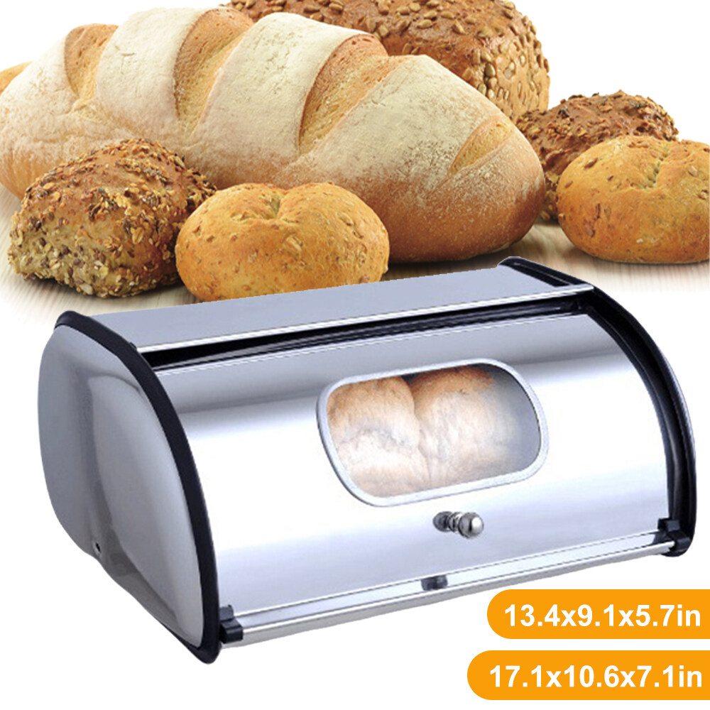 Generic Bread Storage Case D Kitchen Container Bread Box Bread Bin W