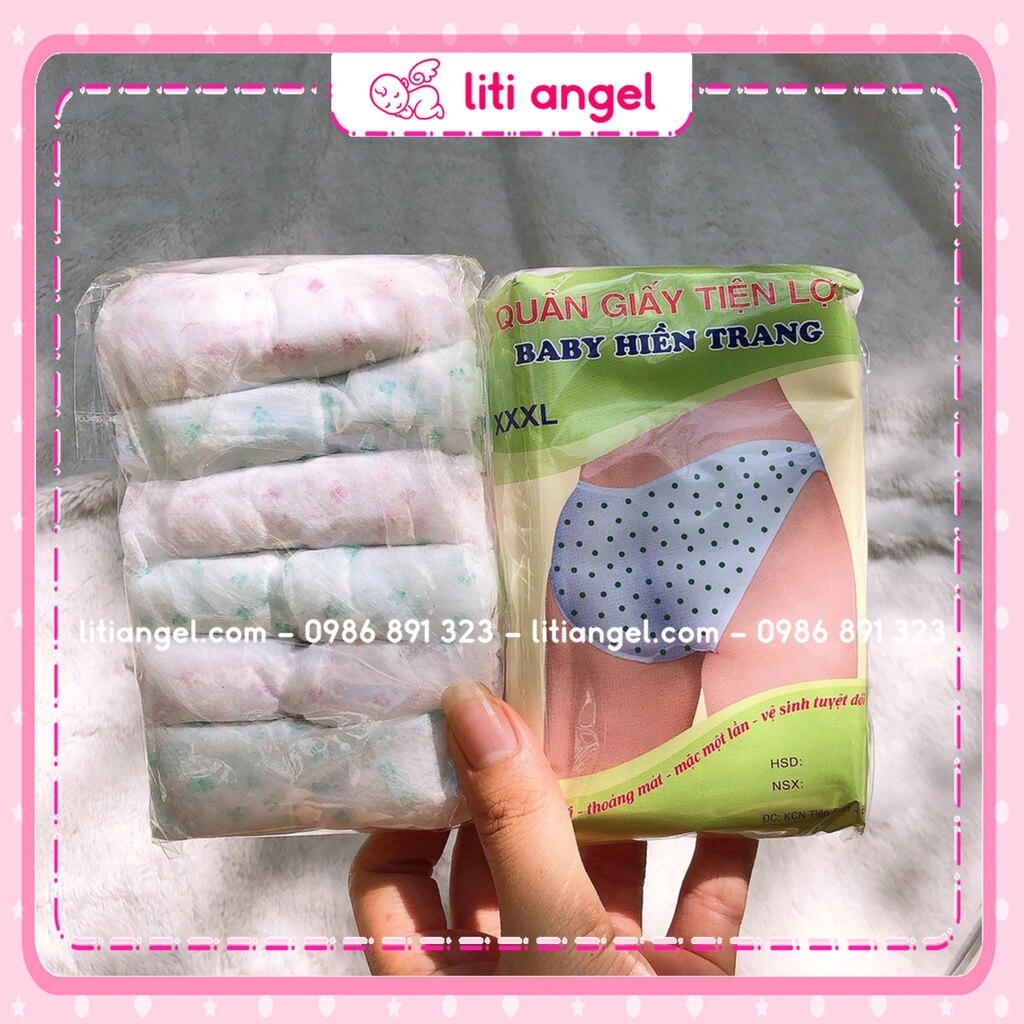 Quần lót giấy Baby Hiền Trang túi 6 cái