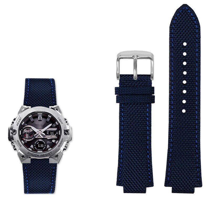 Dây Đeo Bằng Vải Nylon Cho Casio Dòng G-SHOCK GST-B400 Dây Đeo Đồng Hồ Bằng Da Bò Chống Nước Chính H