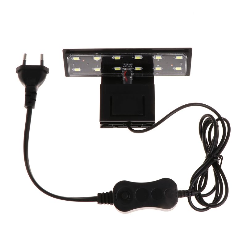 Kẹp kẹp bể cá 12 bóng led đèn trồng cây màu trắng eu