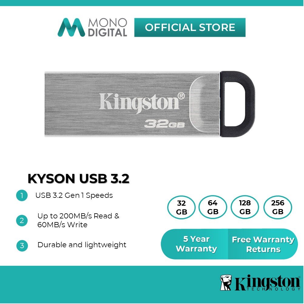 💖Miễn Phí + COD + Hàng Có Sẵn💖Ổ Đĩa Flash DataTraveler Kyson USB 3.2 (32G/64G/128G/256G)