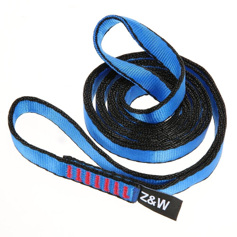 23kn 16mm 120cm/3.9ft dây, runner vải sling phẳng vành đai dây đeo cho người leo núi leo núi thám hiểm hang động quấn quanh người cứu hộ kỹ thuật