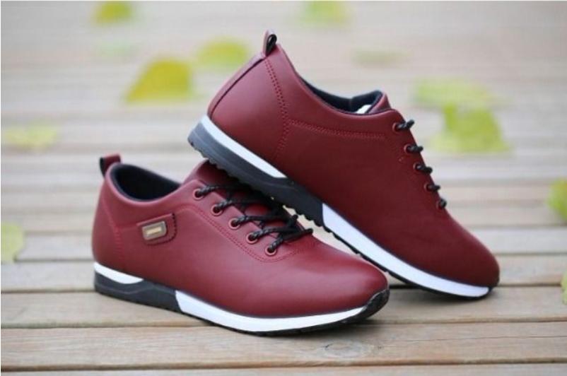 Giày nam da thoáng khí giày casual thể thao nam trượt giày mềm da mềm phiên bản hàn quốc thủy triều giày