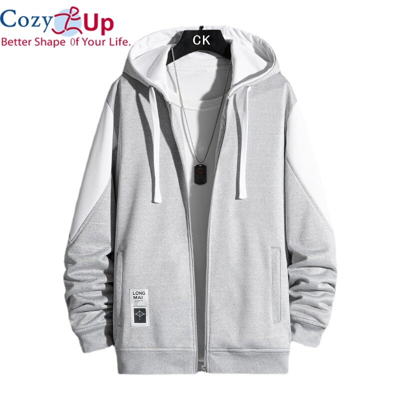 Áo Cardigan Nam Dài Tay Ấm Cúng, Áo Hoodie Mặc Thường Ngày Thoải Mái Pha Cotton Khâu Vừa Vặn