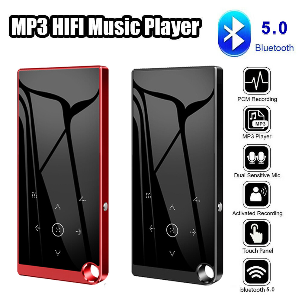 3 Công Nghệ Mall MP3 Máy Nghe Nhạc Bluetooth 2.4 Inch Màn Hình Di Động Kim Loại MP3 MP4 Âm Nhạc Máy Nghe Nhạc Với Loa/FM Radio/Ghi Âm/E-Book Hỗ Trợ 128G TF Thẻ