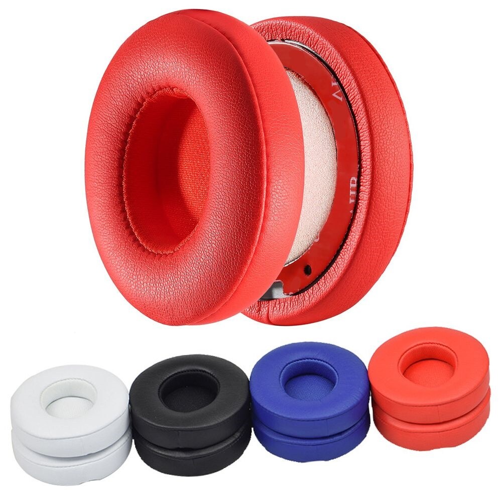 {Ness Digital} 1 Pair Ultra-soft Case Cover Bluetooth Earphone Headset Replacement Cushion Earpads For Beats Solo 2 3