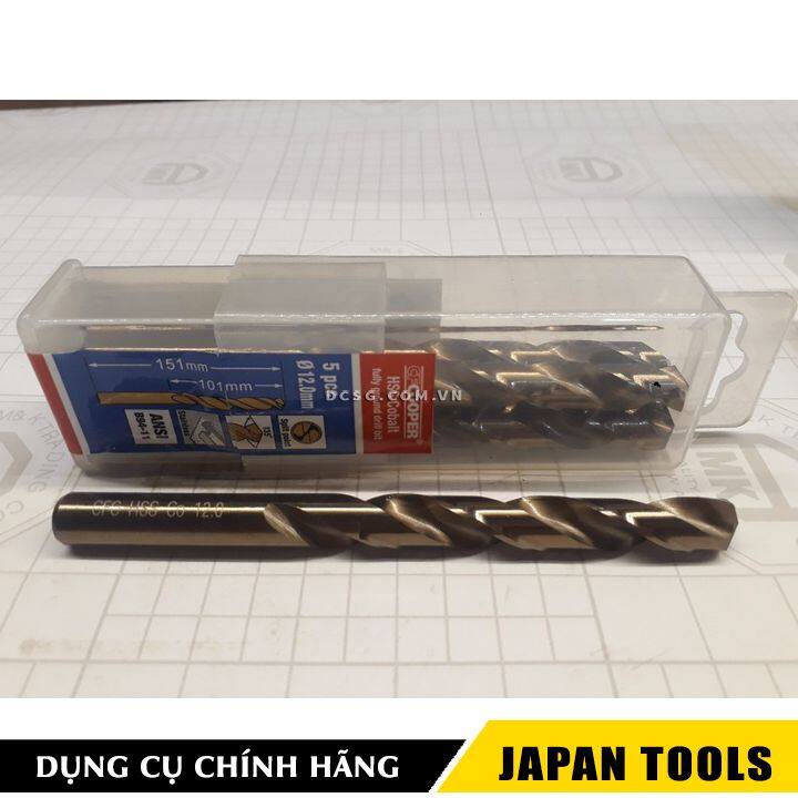 Mũi khoan thép inox 12mm cfcooper hcm120 | japan tools