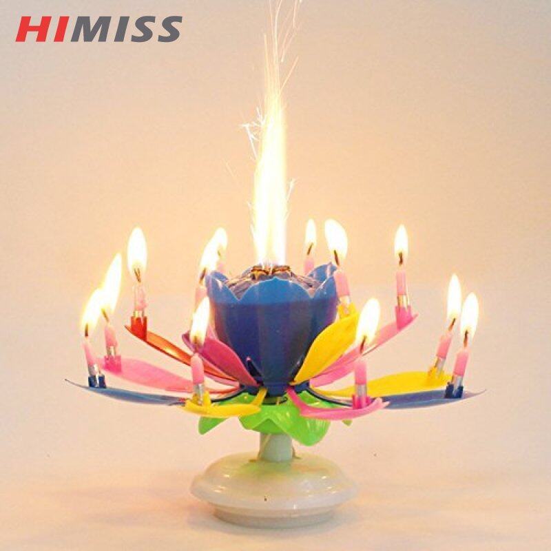 HIMISS RC Best Magic Musical Happy Birthday Candles Rainbow