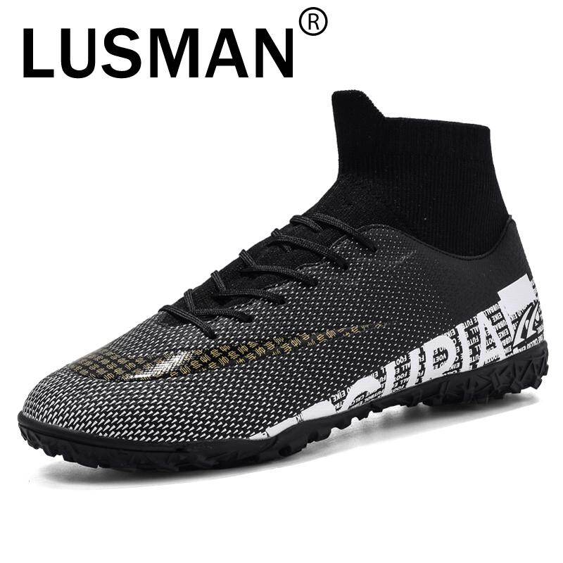 Giày Đá Bóng Cổ Cao LUSMAN Cho Nam Nữ, Giày Đá Banh Futsal Thời Trang Trọng Lượng Nhẹ Tập Luyện Trong Nhà Cỡ 35 ~ 44