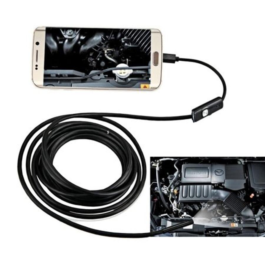 ♥ + thanh toán khi nhận hàng ống kính 5.5mm 7mm 1m 2m 5m cáp usb camera nội soi android camera kiểm tra kính ngắm 6 đèn led camera nội soi usb pc
