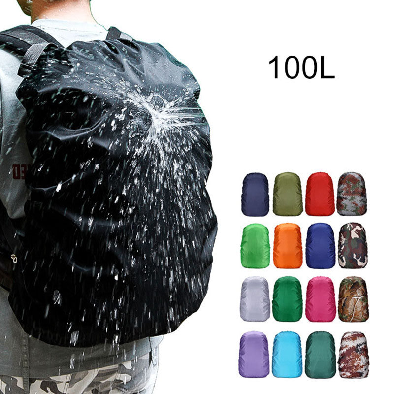 Ba Lô Che Mưa 35L 100L 120L Túi Chống Nước Túi Cắm Trại Chống Bụi Đi Bộ Đường Dài Quân Đội Cỡ Lớn 90L 95L 110L Che Mưa
