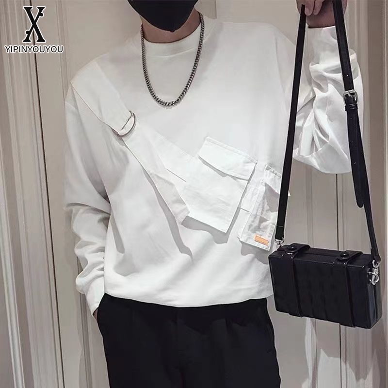Yipinyouyou丨áo nỉ áo dài tay cho nam áo nỉ nặng thương hiệu hợp thời trang phong cách mỹ cao cấp