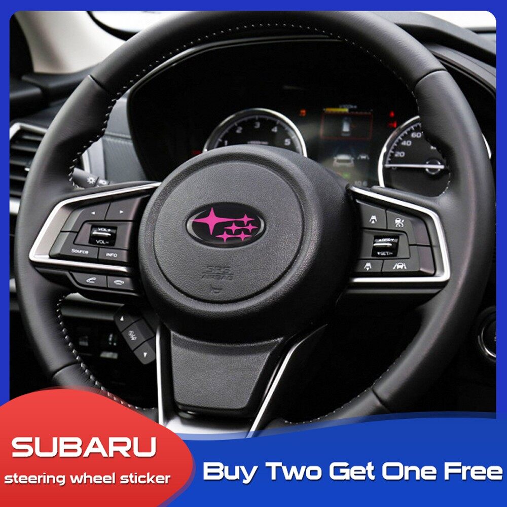 Car Steering Wheel logo Emblem Badge Decoration Stickers For Subaru