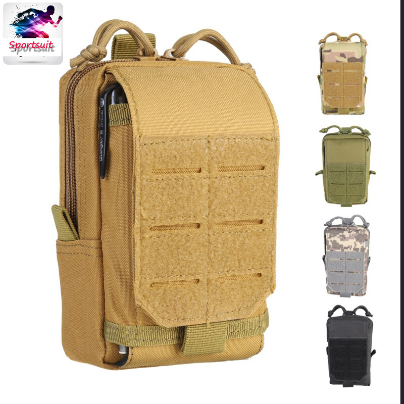 1000D Molle Tác Chiến Bao Đeo Hông Đàn Ông Ngoài Trời Công Cụ EDC Túi Túi Áo Gi-lê PURSE Túi Điện Thoại Di Động Trường Hợp Túi Nhỏ Gọn