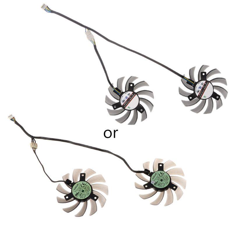 2pcs fd7010h12s 0.35a 4pin cooler fan, làm mát thẻ video asus msi gtx