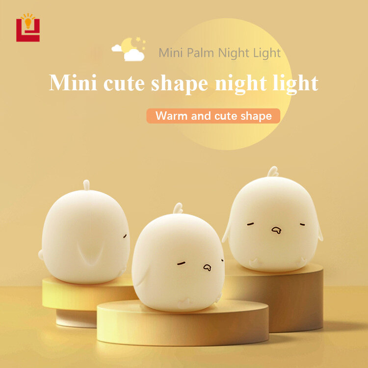 Yonuo đèn ngủ mini bằng silicon đèn ngủ led phòng ngủ sáng tạo dễ thương đèn ngủ silicon hoạt hình cho trẻ em đèn tạo không khí