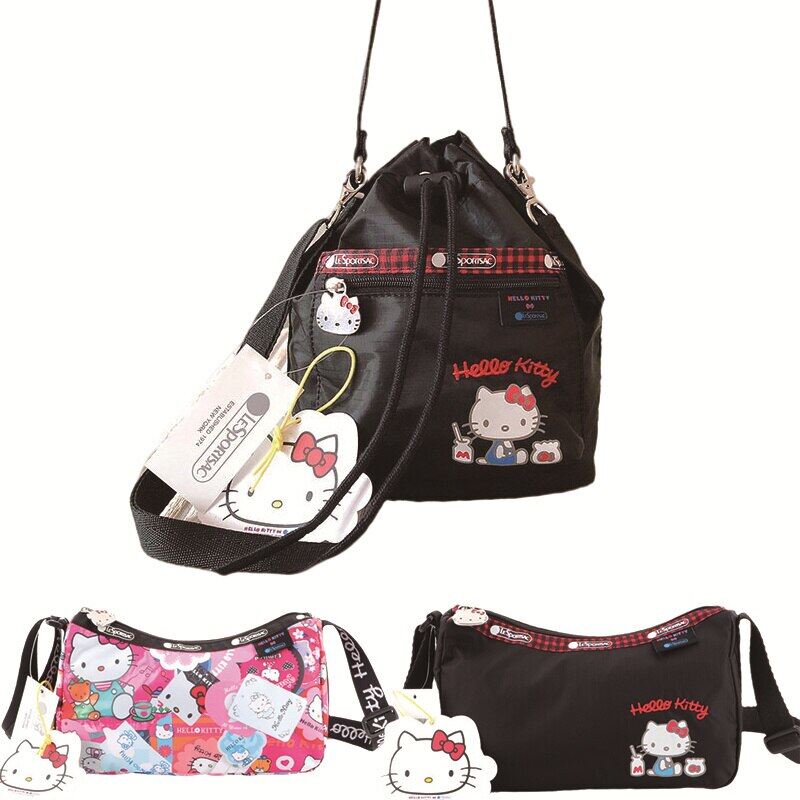Túi đưa thư hello kitty túi vải nữ túi vải in họa tiết đơn giản thời trang túi đeo vai quà tặng sinh nhật dễ thương