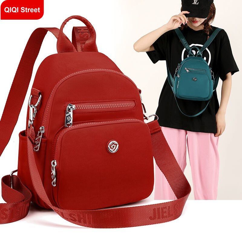 Ba lô túi du lịch nhỏ, túi vải nylon mini chống thấm nước nhẹ, ba lô đa năng thời trang sức chứa lớn 2022 mới