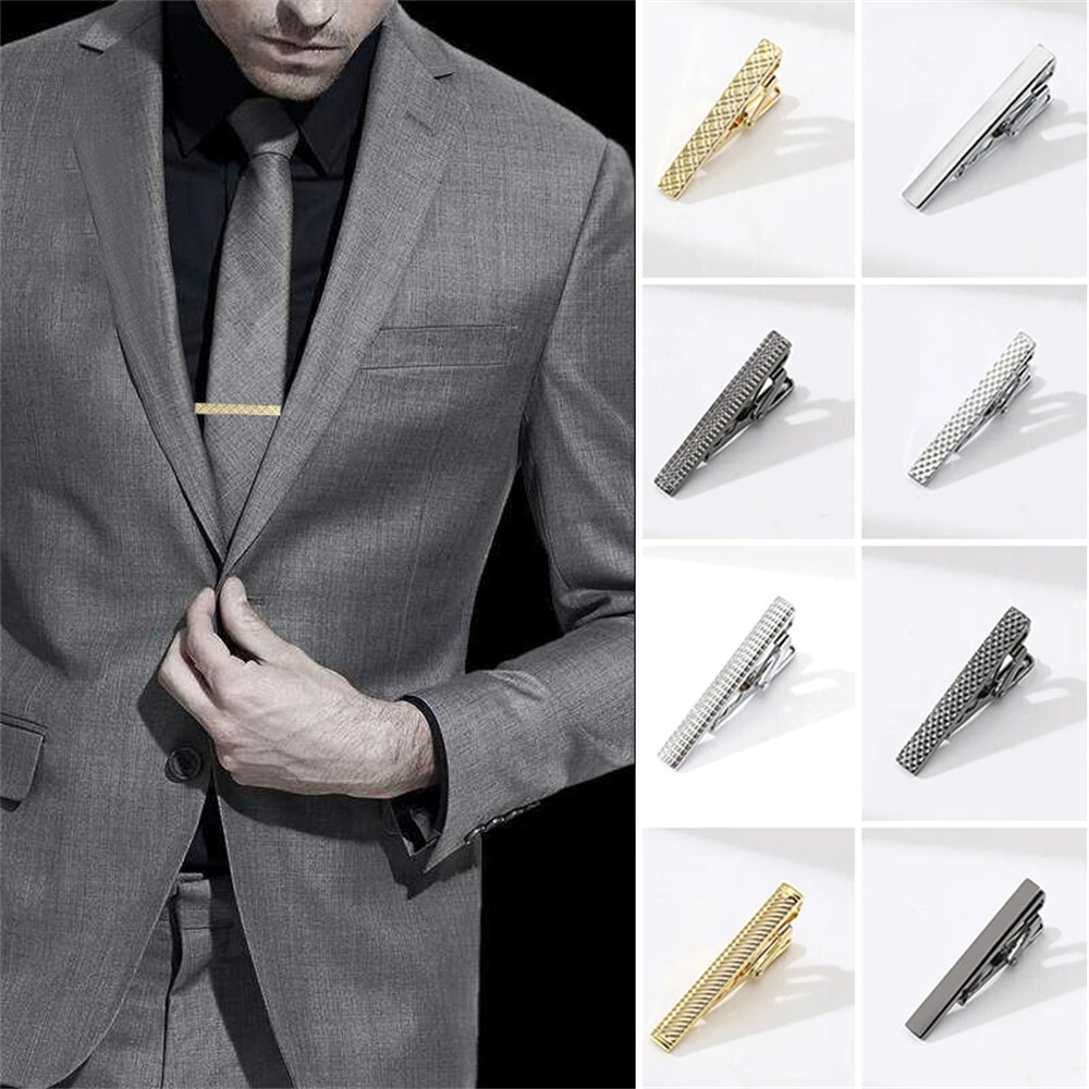 Thanh lịch Kẹp cà vạt sang trọng Tie thanh ghim phong cách Tie Clasp tinh vi Tie bar kiểu dáng đẹp Khuy măng sét