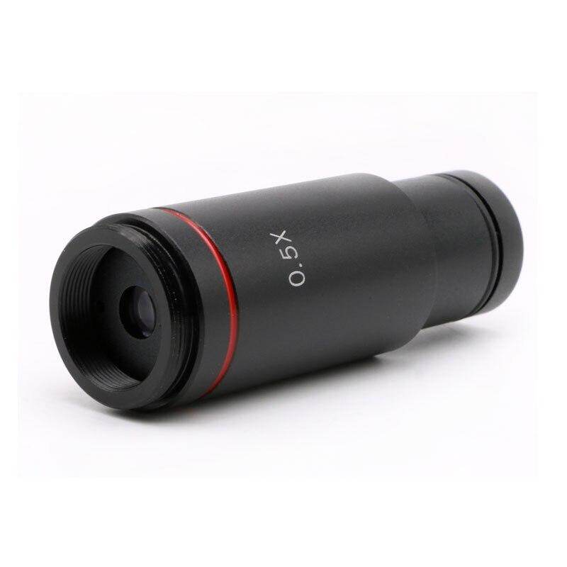 Máy ảnh Kính hiển vi CCD cho kính hiển vi tiếp sức ống kính 0.5x giảm thị kính điện tử 23.2mm adapter kính hiển vi núi C 0.5x