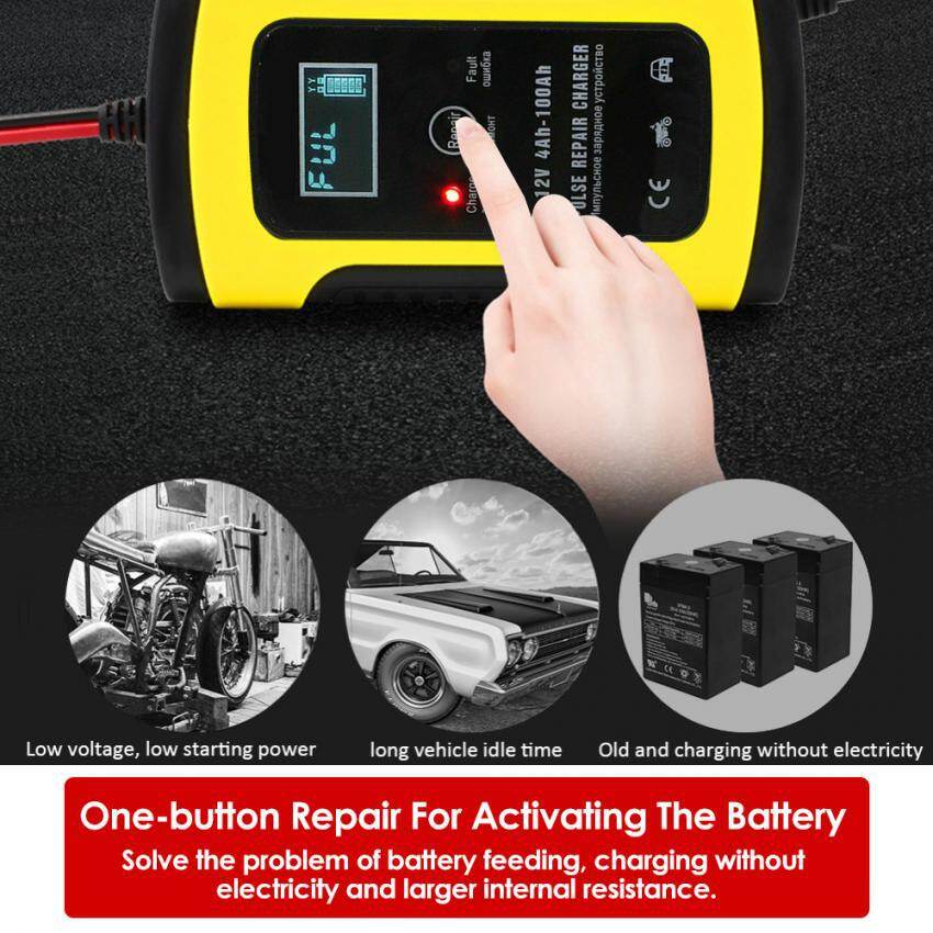 Anh 12v 6a hoàn toàn tự động xe b-a-t-t-e-r-y c-h-a-r-g-er power pulse repair c-h-a-r-g-ers wet dry lead acid b-a-t-e-r-y-c-h-r-g-ers digital màn hình lcd