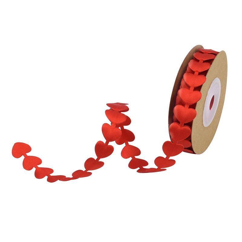 Ruy băng siêu âm đáng yêu 15mm ruy băng quà tặng ren tình yêu trang trí ruy băng thủ công trái tim tự làm