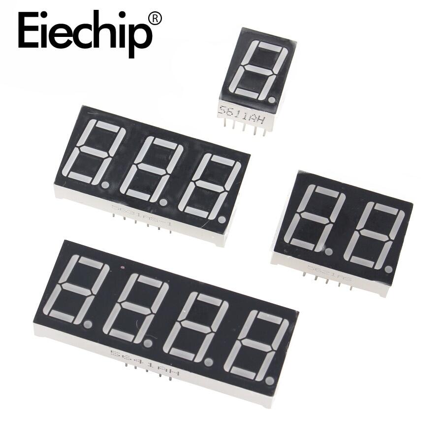 10 cái màn hình led 0.36 inch 1/2/3/4 bit 7 đoạn cực âm chung/cực dương 1/2/3/4 chữ số màn hình led 0.36 inch màu đỏ màn hình led 7 đoạn